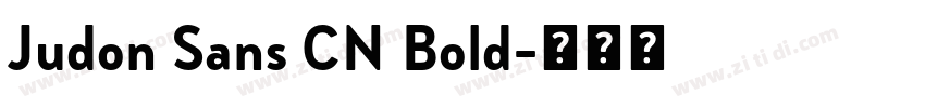 Judon Sans CN Bold字体转换